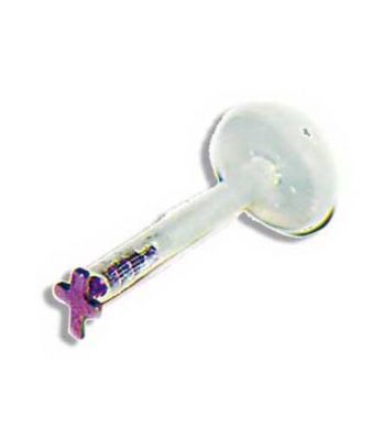 LABRET PIERCING MIT TITAN KREUZ